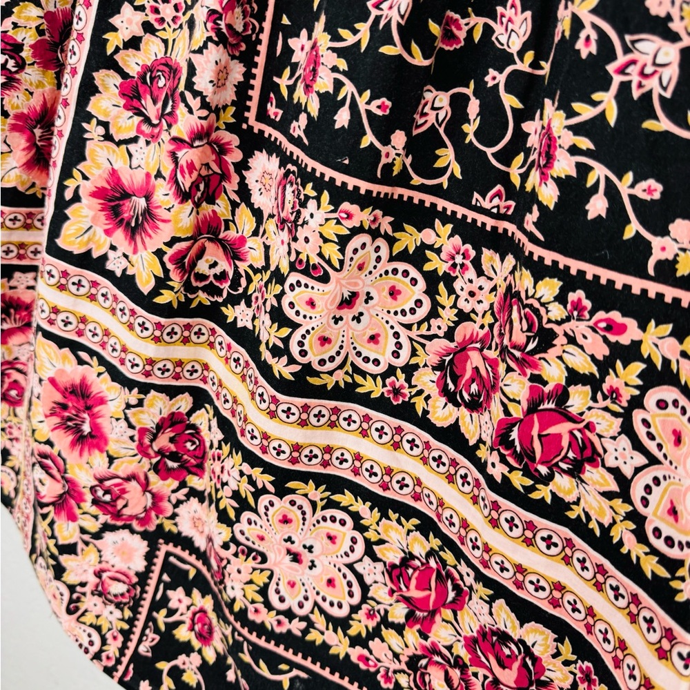 Betsey Johnson Vintage Floral High Waisted Circle skirt - Picture 4 of 8
